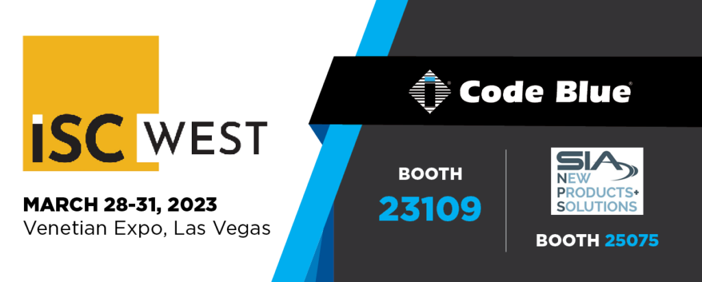 Code Blue is exhibiting at ISC West 2023.