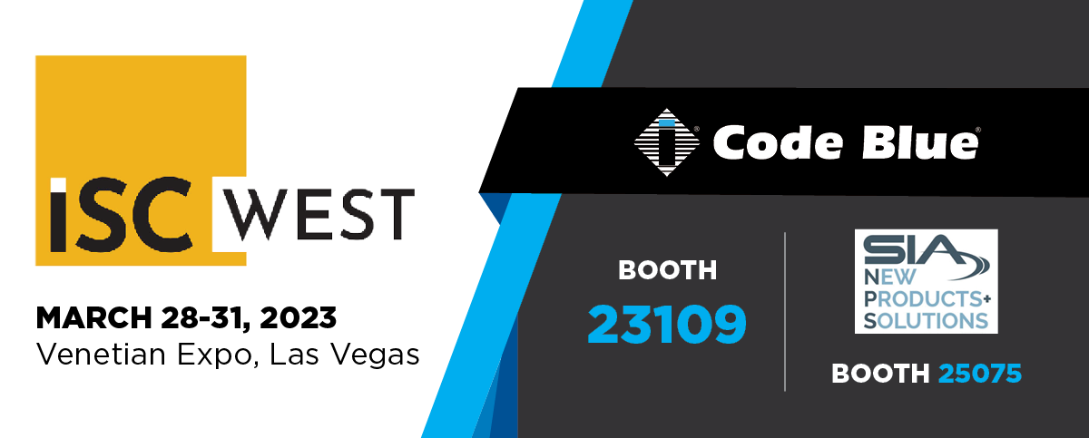 Code Blue is exhibiting at ISC West 2023.