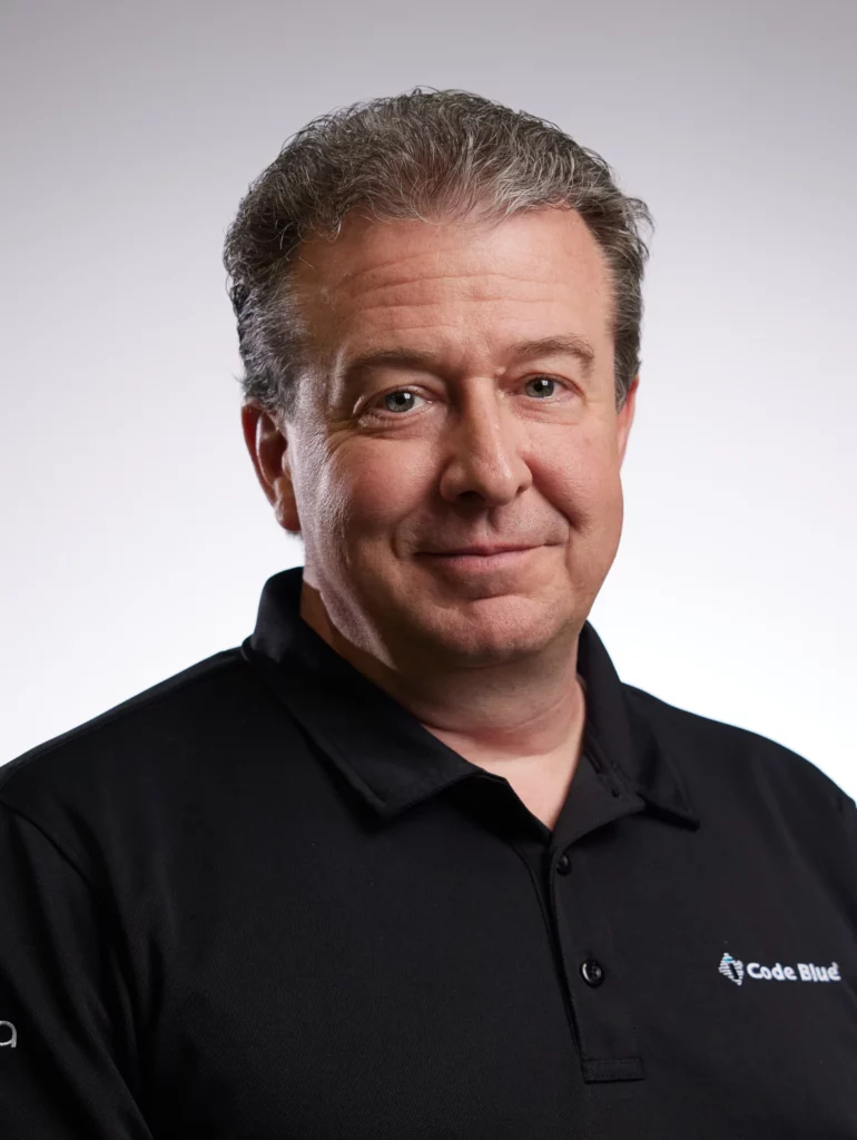 Portrait headshot of Jim Monterusso, Chief of Operations at Code Blue Corporation